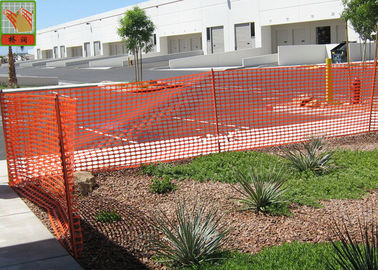 Temporary Plastic Construction Netting  , HDPE Orange Construction Safety Fence